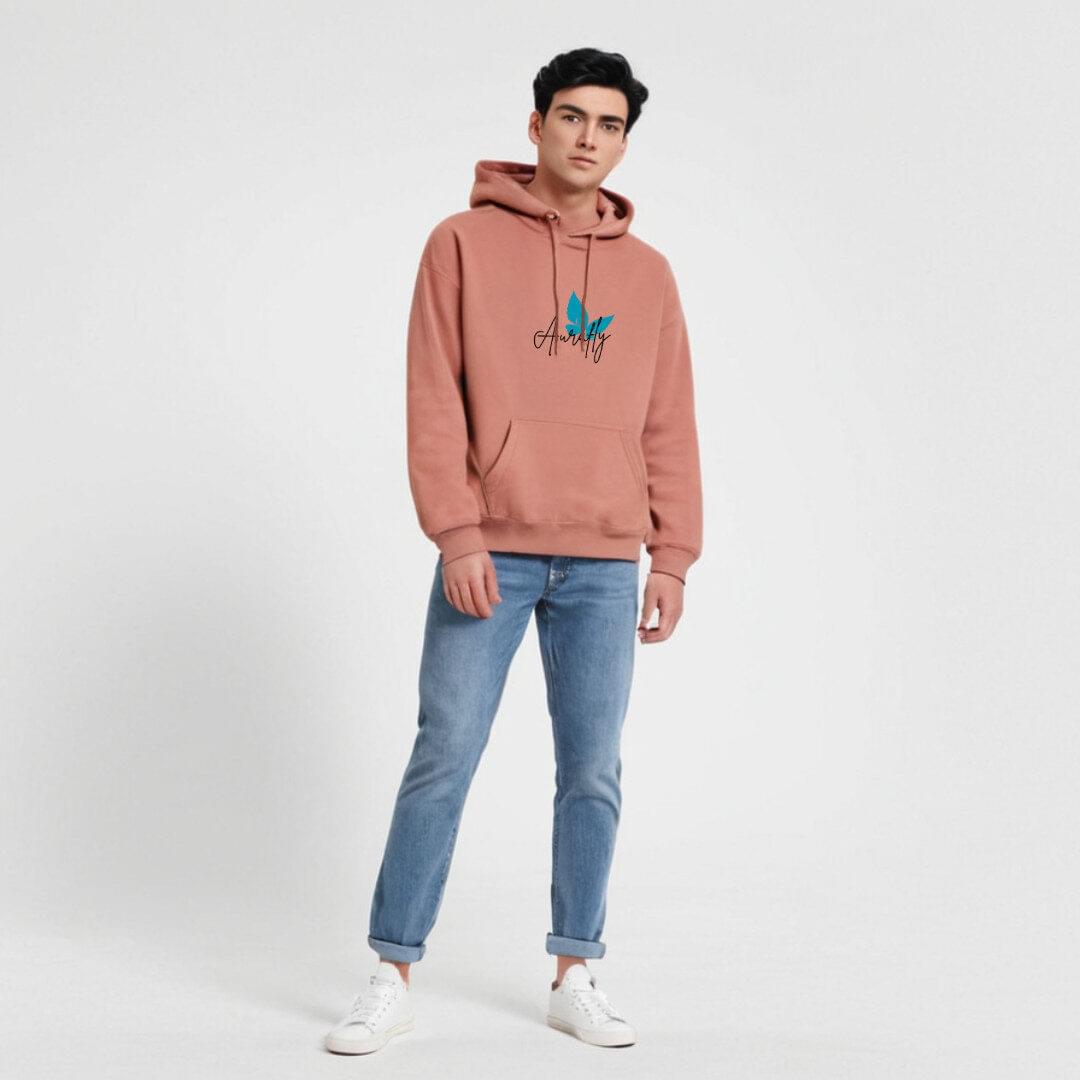 aurafly comfort fleece hoodie for men