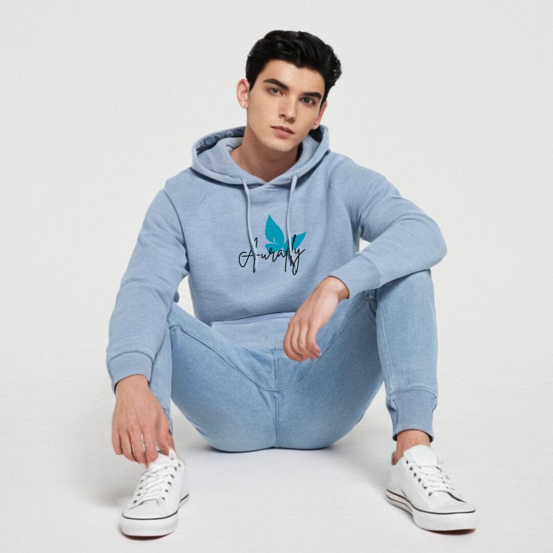 aurafly comfort fleece hoodie for men